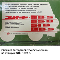 Экспортная техническая документация на компрессоры ЗИФ